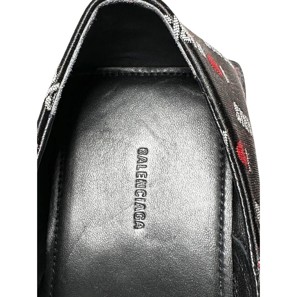 Balenciaga NIB Men's Black Paris Logo Derby Loafers Lace Up Dress Shoes 41 NEW - Picture 7 of 11